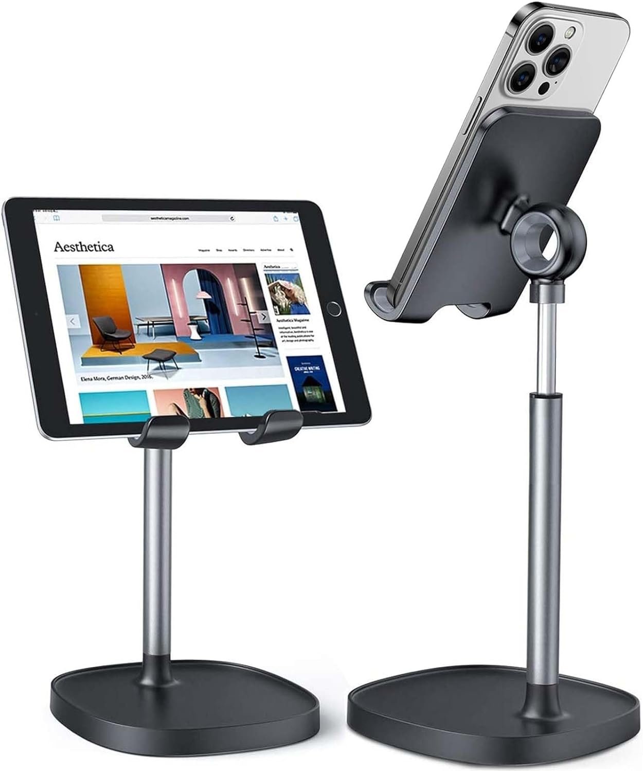 LISEN Cell Phone Stand: The Perfect Height and Angle Adjustable Phone Holder for Your Desk